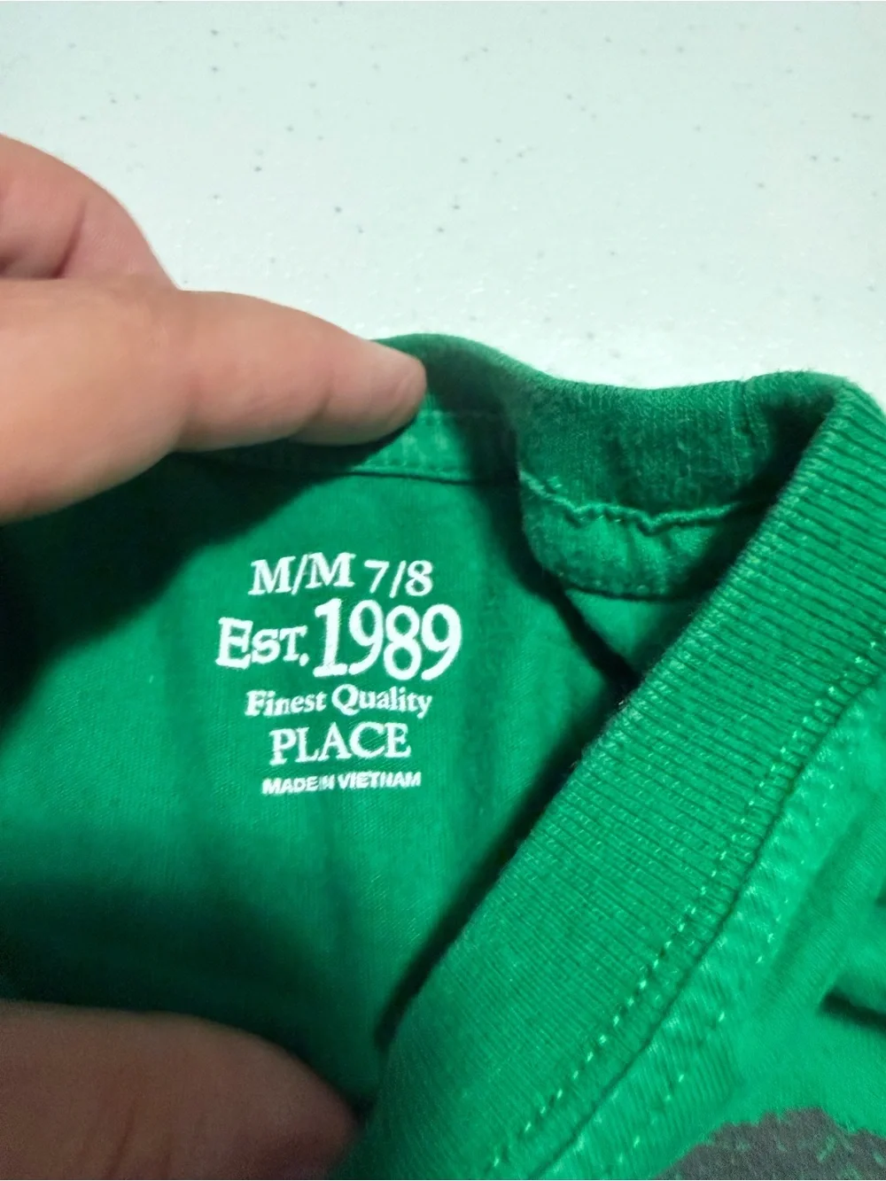The Children's Place Green Long-Sleeve Dino Holiday Tee